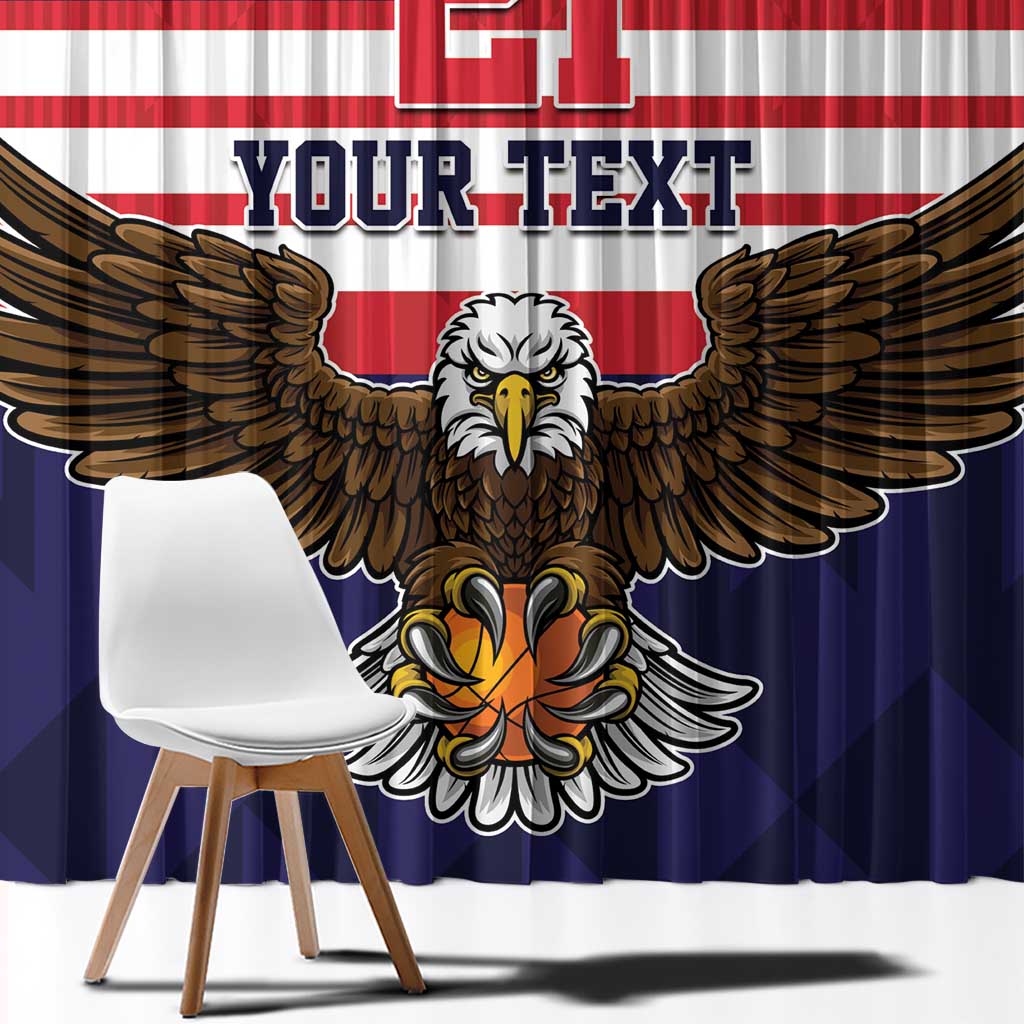 United States Basketball Custom Window Curtain Team USA One For All