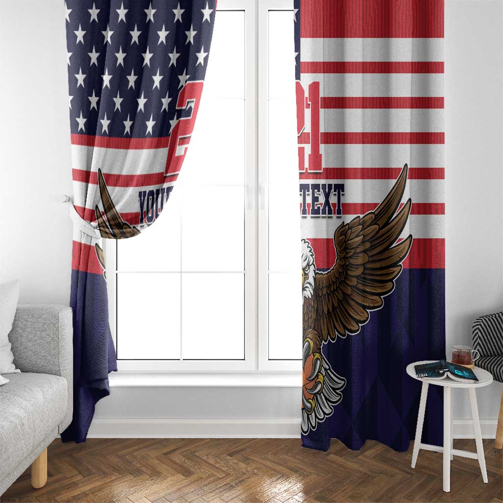 United States Basketball Custom Window Curtain Team USA One For All
