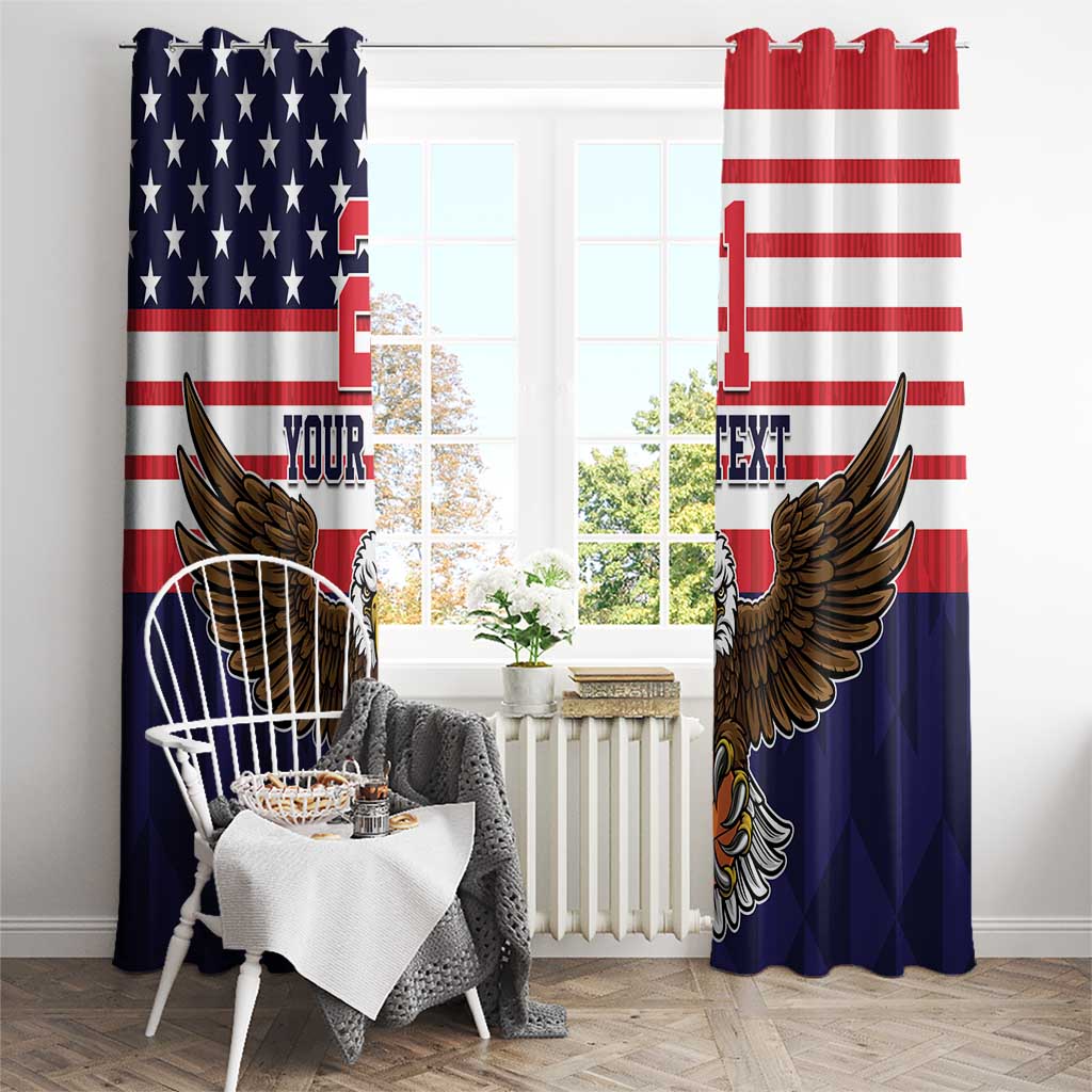 United States Basketball Custom Window Curtain Team USA One For All
