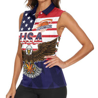 United States Basketball Custom Women Sleeveless Polo Shirt Team USA One For All