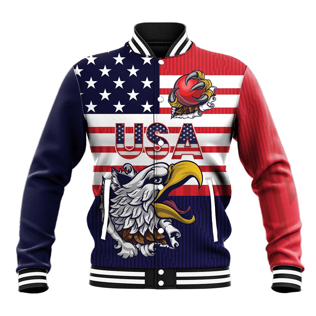 United States Cricket Custom Baseball Jacket Team USA One For All