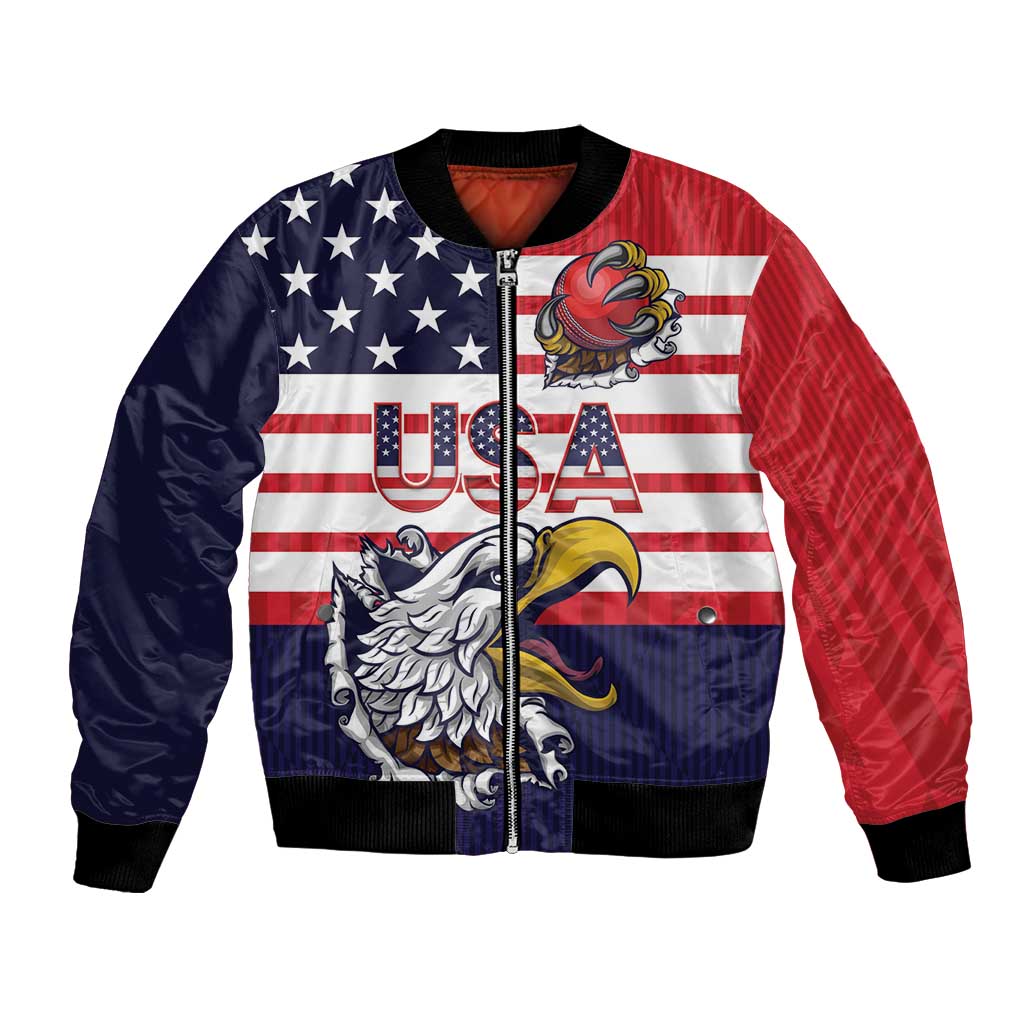 United States Cricket Custom Bomber Jacket Team USA One For All