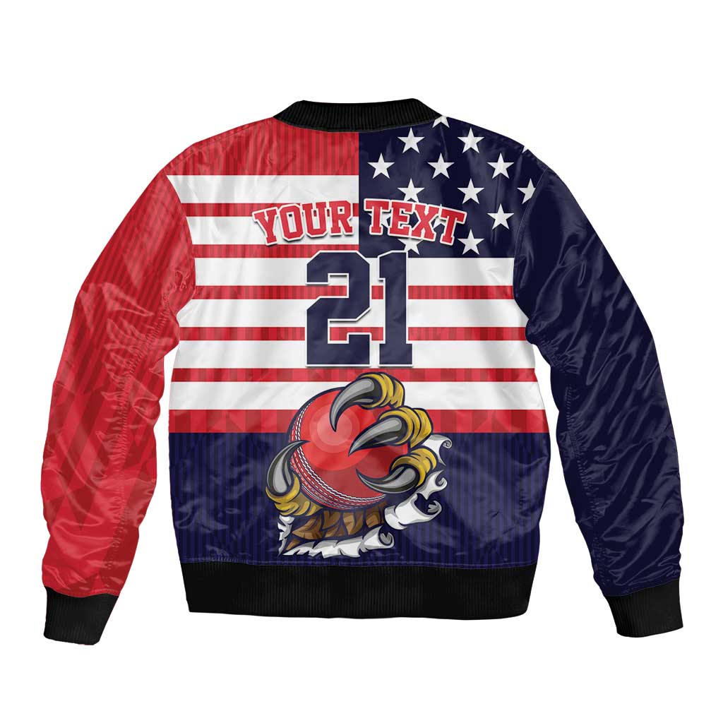 United States Cricket Custom Bomber Jacket Team USA One For All