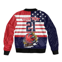 United States Cricket Custom Bomber Jacket Team USA One For All