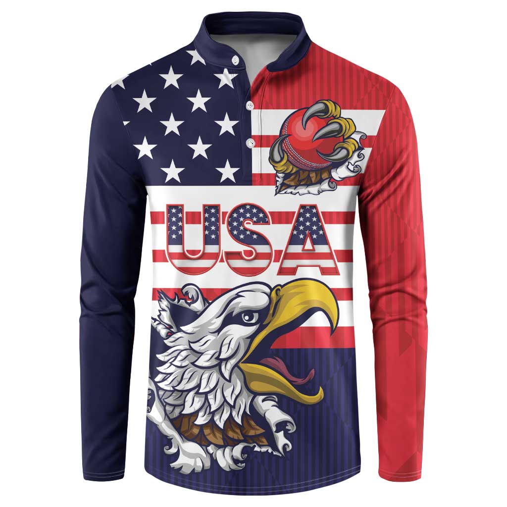 United States Cricket Custom Button Sweatshirt Team USA One For All