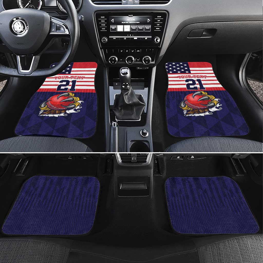 United States Cricket Custom Car Mats Team USA One For All