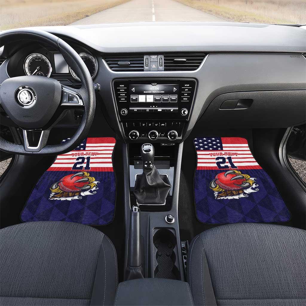 United States Cricket Custom Car Mats Team USA One For All