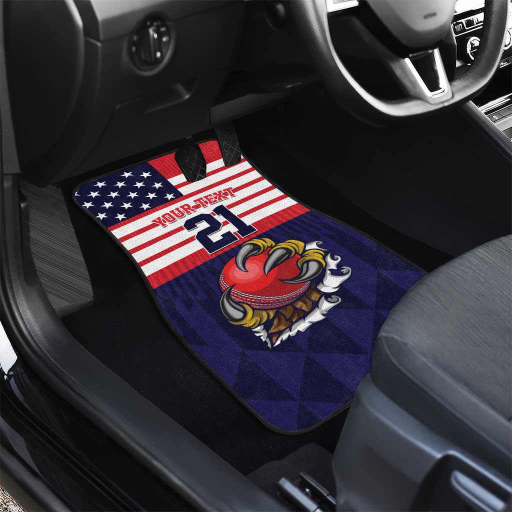 United States Cricket Custom Car Mats Team USA One For All