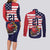 United States Cricket Custom Couples Matching Long Sleeve Bodycon Dress and Long Sleeve Button Shirt Team USA One For All