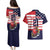 United States Cricket Custom Couples Matching Puletasi and Hawaiian Shirt Team USA One For All