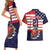 United States Cricket Custom Couples Matching Short Sleeve Bodycon Dress and Hawaiian Shirt Team USA One For All
