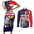 United States Cricket Custom Couples Matching Short Sleeve Bodycon Dress and Long Sleeve Button Shirt Team USA One For All