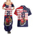 United States Cricket Custom Couples Matching Summer Maxi Dress and Hawaiian Shirt Team USA One For All