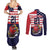 United States Cricket Custom Couples Matching Summer Maxi Dress and Long Sleeve Button Shirt Team USA One For All