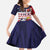 United States Cricket Custom Family Matching Off The Shoulder Long Sleeve Dress and Hawaiian Shirt Team USA One For All