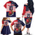 United States Cricket Custom Family Matching Off The Shoulder Long Sleeve Dress and Hawaiian Shirt Team USA One For All