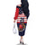 United States Cricket Custom Family Matching Off The Shoulder Long Sleeve Dress and Hawaiian Shirt Team USA One For All