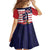 United States Cricket Custom Family Matching Off Shoulder Maxi Dress and Hawaiian Shirt Team USA One For All