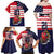 United States Cricket Custom Family Matching Off Shoulder Maxi Dress and Hawaiian Shirt Team USA One For All