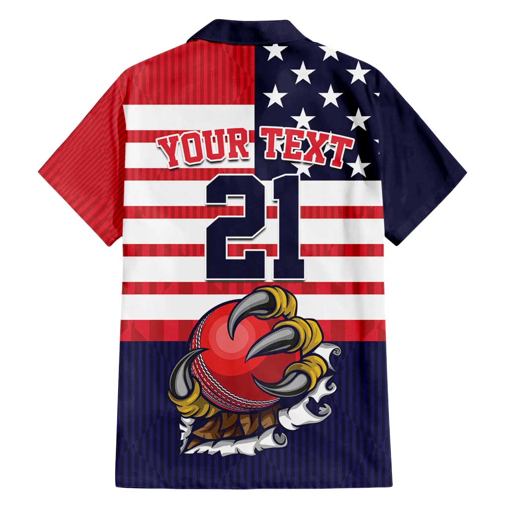 United States Cricket Custom Family Matching Off Shoulder Maxi Dress and Hawaiian Shirt Team USA One For All
