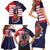 United States Cricket Custom Family Matching Short Sleeve Bodycon Dress and Hawaiian Shirt Team USA One For All