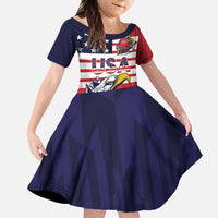 United States Cricket Custom Family Matching Summer Maxi Dress and Hawaiian Shirt Team USA One For All