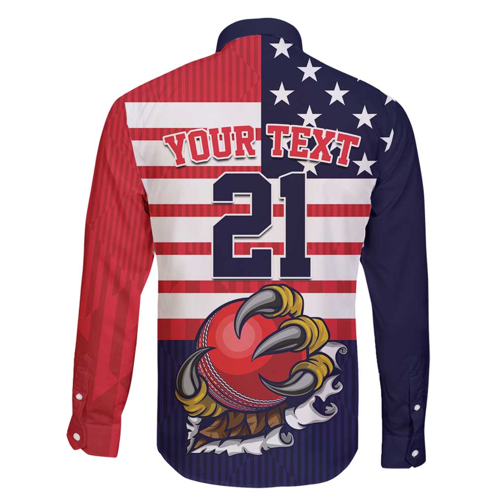United States Cricket Custom Family Matching Summer Maxi Dress and Hawaiian Shirt Team USA One For All