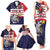 United States Cricket Custom Family Matching Tank Maxi Dress and Hawaiian Shirt Team USA One For All