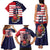 United States Cricket Custom Family Matching Tank Maxi Dress and Hawaiian Shirt Team USA One For All