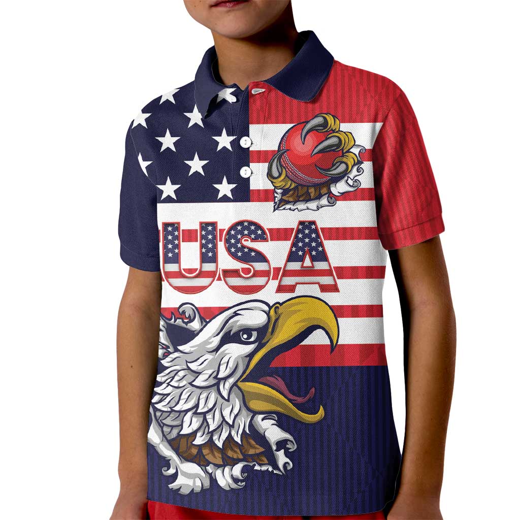 United States Cricket Custom Kid Polo Shirt Team USA One For All