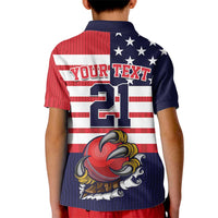 United States Cricket Custom Kid Polo Shirt Team USA One For All