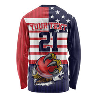 United States Cricket Custom Long Sleeve Shirt Team USA One For All