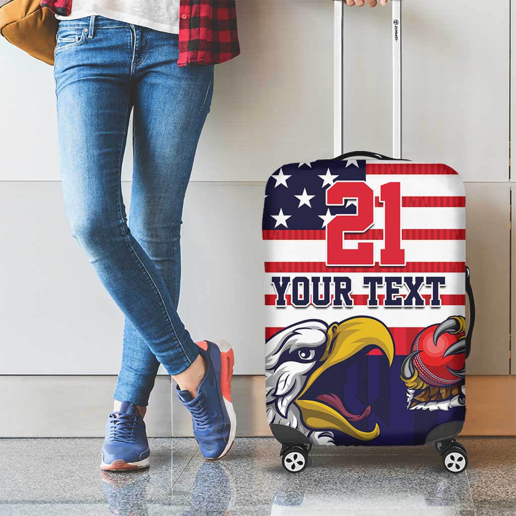 United States Cricket Custom Luggage Cover Team USA One For All