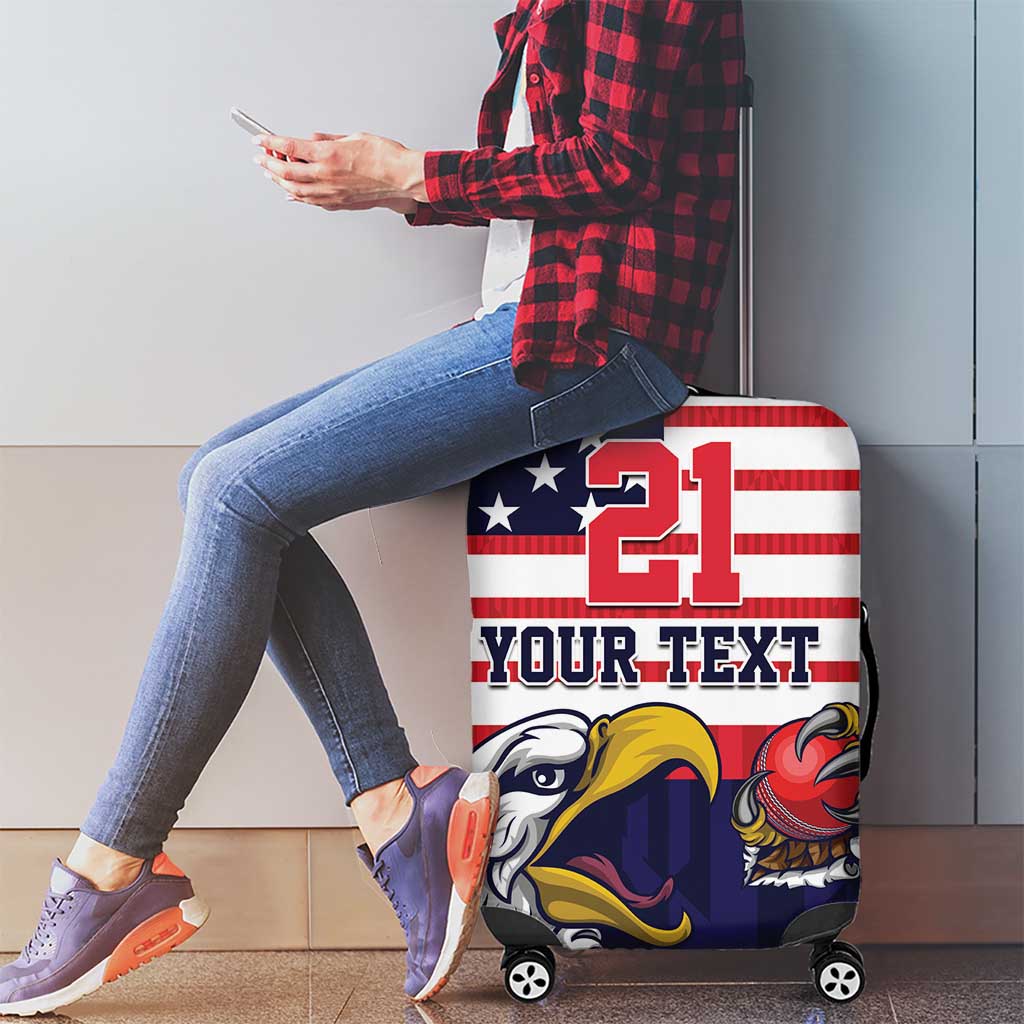 United States Cricket Custom Luggage Cover Team USA One For All
