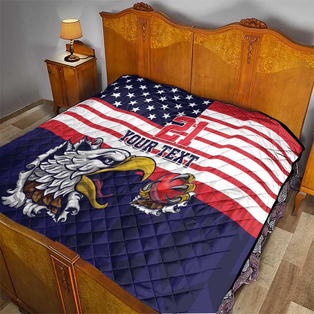 United States Cricket Custom Quilt Team USA One For All