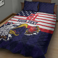 United States Cricket Custom Quilt Bed Set Team USA One For All