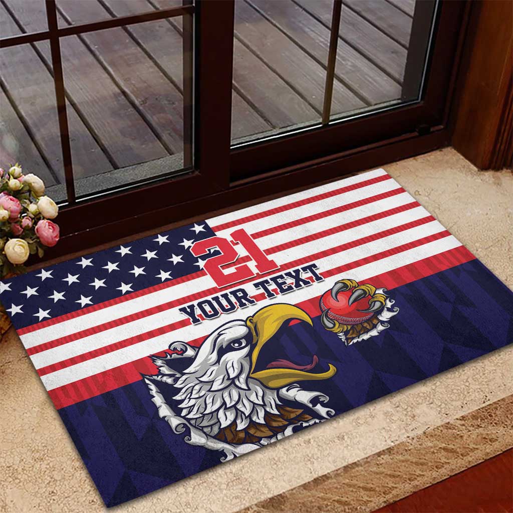 United States Cricket Custom Rubber Doormat Team USA One For All
