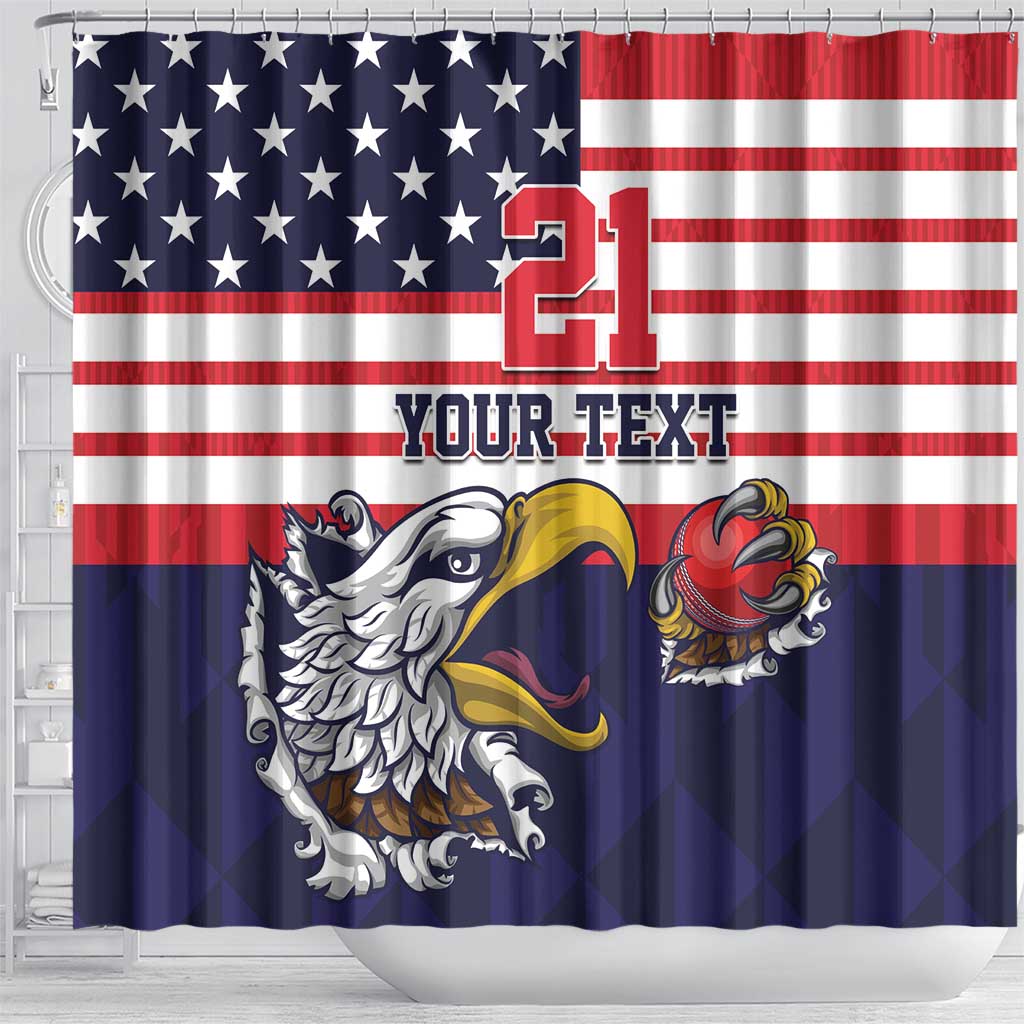 United States Cricket Custom Shower Curtain Team USA One For All