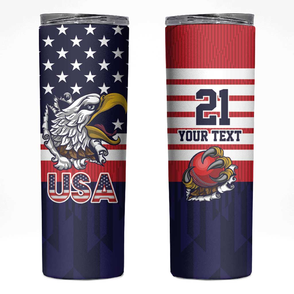United States Cricket Custom Skinny Tumbler Team USA One For All