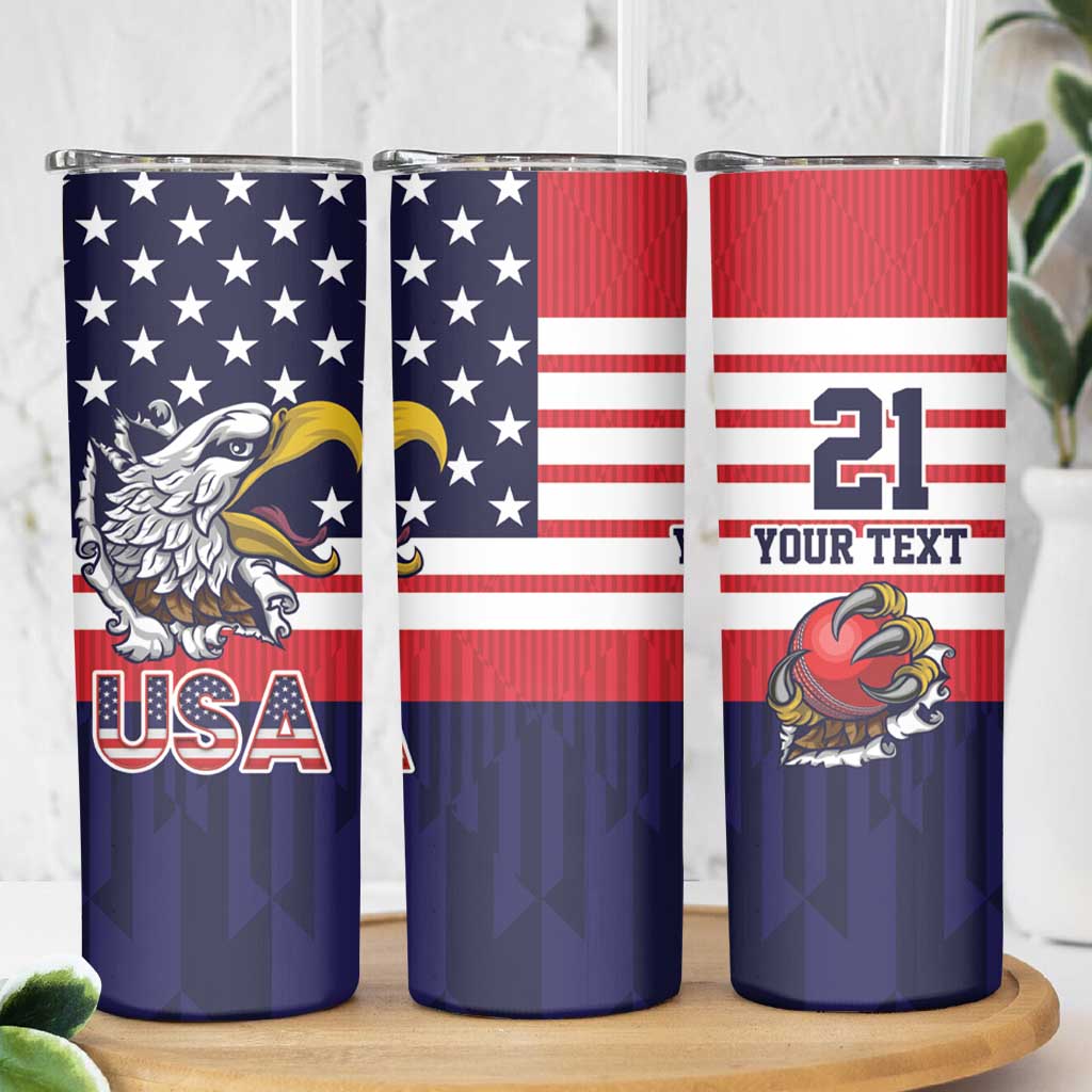 United States Cricket Custom Skinny Tumbler Team USA One For All
