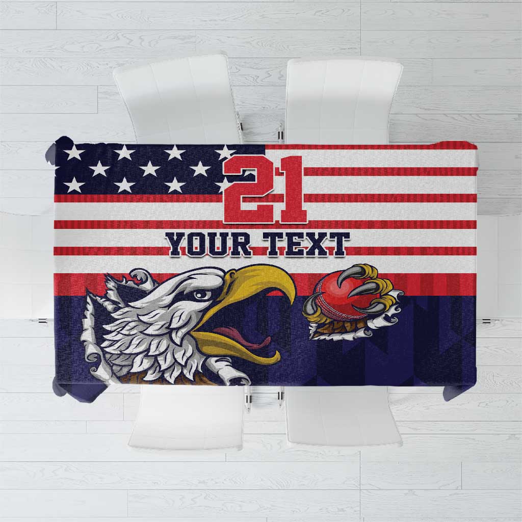 United States Cricket Custom Tablecloth Team USA One For All