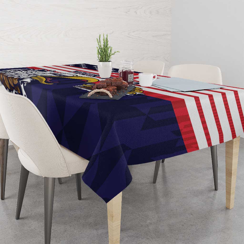 United States Cricket Custom Tablecloth Team USA One For All