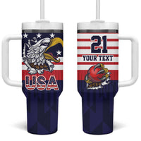 United States Cricket Custom Tumbler With Handle Team USA One For All