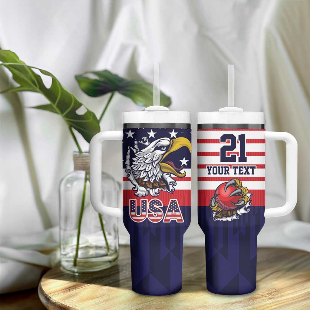 United States Cricket Custom Tumbler With Handle Team USA One For All