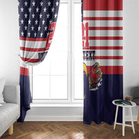 United States Cricket Custom Window Curtain Team USA One For All