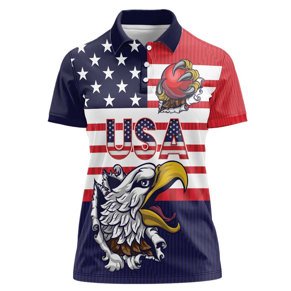 United States Cricket Custom Women Polo Shirt Team USA One For All