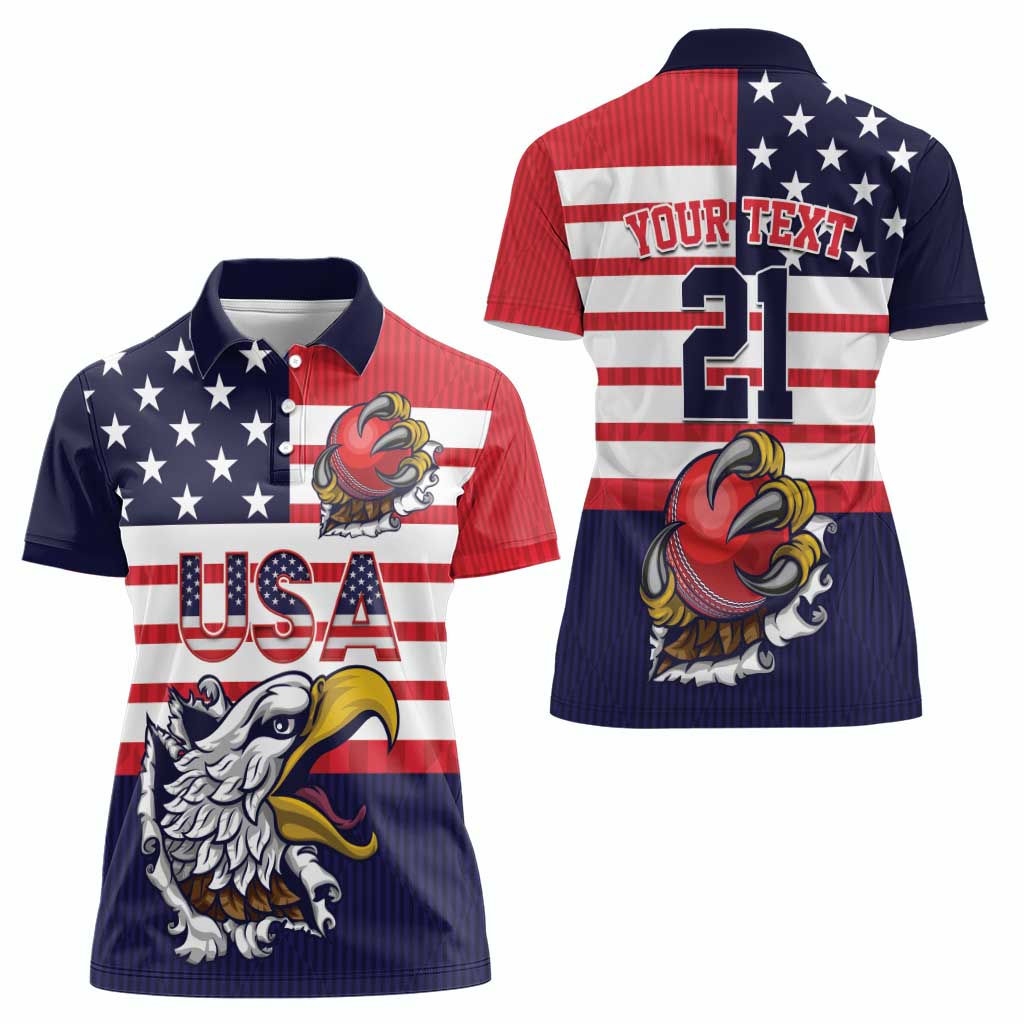 United States Cricket Custom Women Polo Shirt Team USA One For All