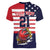 United States Cricket Custom Women V-Neck T-Shirt Team USA One For All