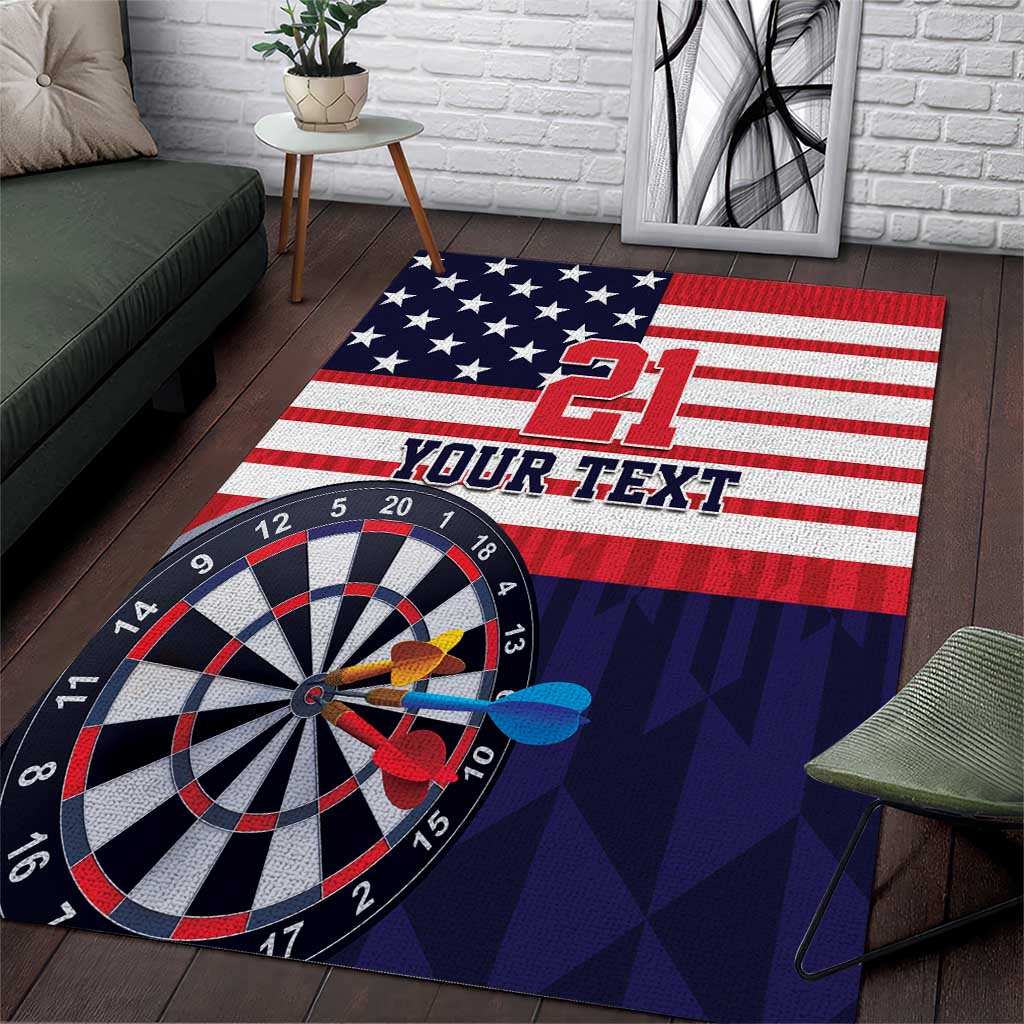 United States Dart Custom Area Rug Team USA One For All