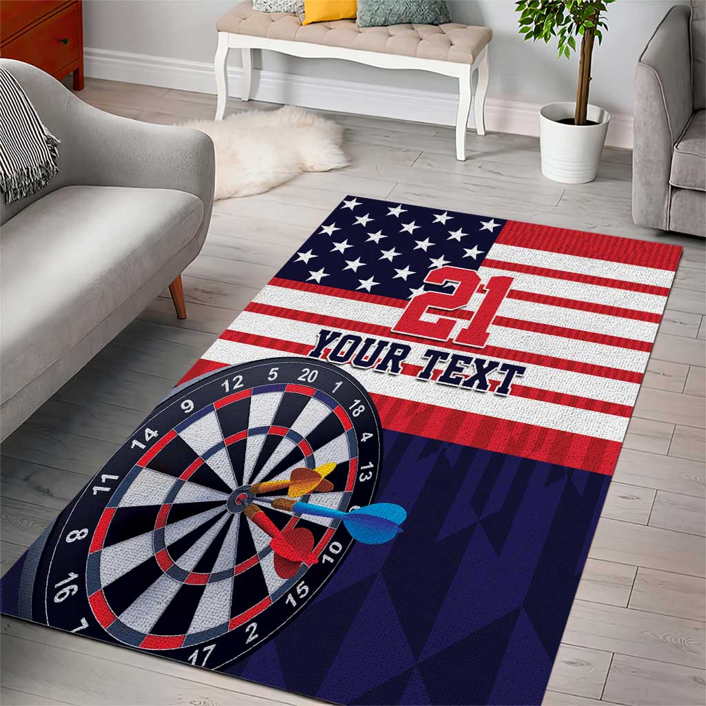 United States Dart Custom Area Rug Team USA One For All